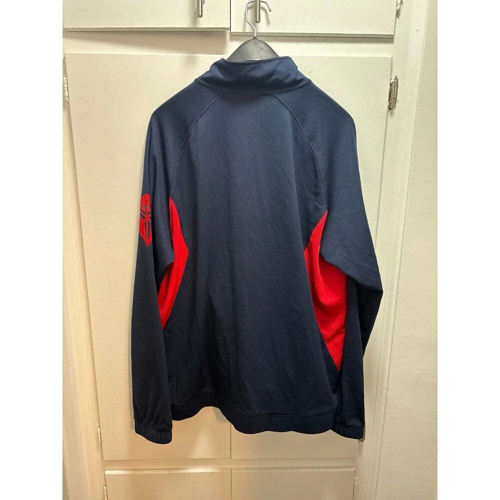 Nike Kobe Bryant USA Olympic Basketball Full Zip Jacket Navy Blue Red Mens XL